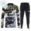 Real Madrid Marvel Bambino Felpe da Allenamento 2026-27 Quarto-Zip Nera