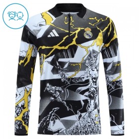 Real Madrid Marvel Bambino Felpe da Allenamento 2026-27 Quarto-Zip Nera