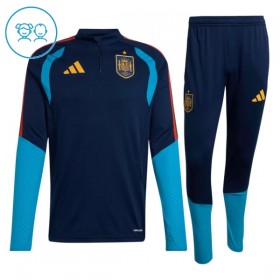 Spagna Bambino Felpe da Allenamento 2026-27 Quarto-Zip Navy