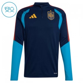 Spagna Bambino Felpe da Allenamento 2026-27 Quarto-Zip Navy