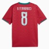 Maglia Portogallo B. Fernandes 8 Prima Divisa Mondiali 2026