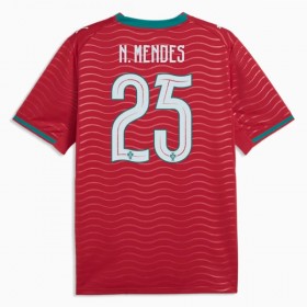 Maglia Portogallo Nuno Mendes 25 Prima Divisa Mondiali 2026