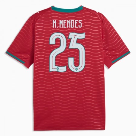 Maglia Portogallo Nuno Mendes 25 Prima Divisa Mondiali 2026 Maglia Portogallo Nuno Mendes 25 Prima Divisa Mondiali 2026
