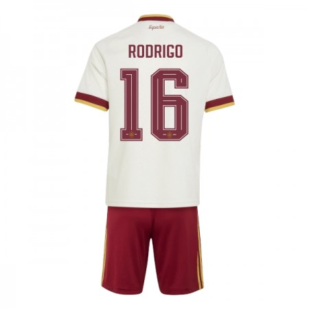 Maglia Spagna Rodrigo 16 Bambino Trasferta Divisa Mondiali 2026