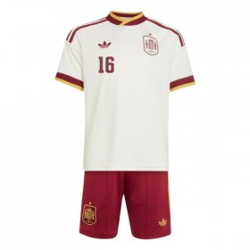 Maglia Spagna Rodrigo 16 Bambino Trasferta Divisa Mondiali 2026