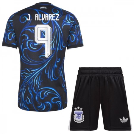 Maglia Argentina J. Alvarez 9 Bambino Trasferta Divisa Mondiali 2026