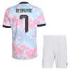Maglia Belgio De Bruyne 7 Bambino Trasferta Divisa Mondiali 2026