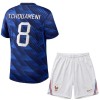 Maglia Francia Tchouameni 8 Bambino Prima Divisa Mondiali 2026