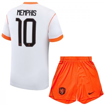 Maglia Paesi Bassi Memphis 10 Bambino Trasferta Divisa Mondiali 2026