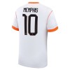 Maglia Paesi Bassi Memphis 10 Trasferta Divisa Mondiali 2026