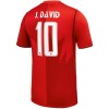 Maglia Canada J. David 10 Prima Divisa Mondiali 2026 Maglia Canada J. David 10 Prima Divisa Mondiali 2026