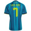 Maglia Colombia Luis Diaz 7 Trasferta Divisa Mondiali 2026