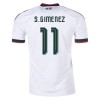 Maglia Messico S.Gimenez 11 Trasferta Divisa Mondiali 2026