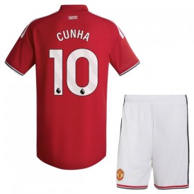 Maglia Manchester United Cunha 10 Bambino Prima Divisa 2026-27