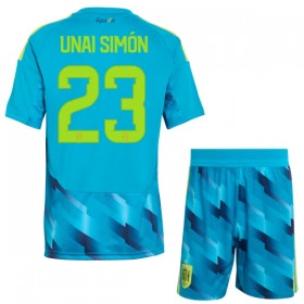 Maglia Spagna Unai Simon 23 Portiere Bambino Mondiali 2026
