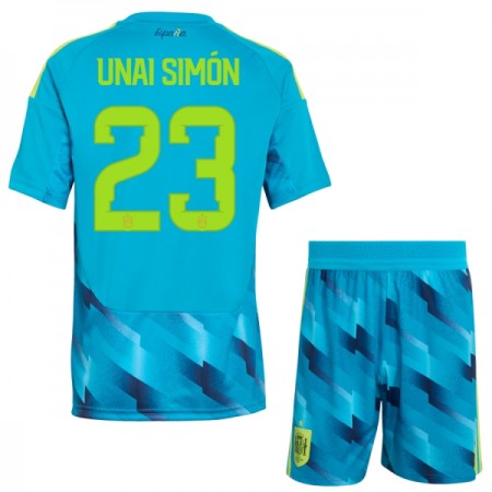 Maglia Spagna Unai Simon 23 Portiere Bambino Mondiali 2026