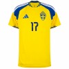 Maglia Svezia Gyokeres 17 Prima Divisa Mondiali 2026