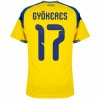 Maglia Svezia Gyokeres 17 Prima Divisa Mondiali 2026