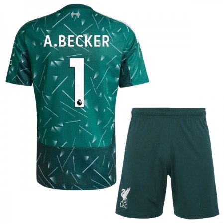 Maglia Liverpool A. Becker 1 Portiere Bambino Prima Divisa 2026-27 Verde