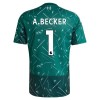 Maglia Liverpool A. Becker 1 Portiere Bambino Prima Divisa 2026-27 Verde