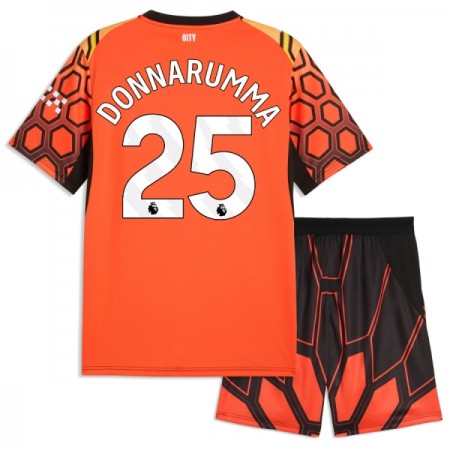Maglia Manchester City Donnarumma 25 Portiere Bambino Terza Divisa 2026-27 Arancia
