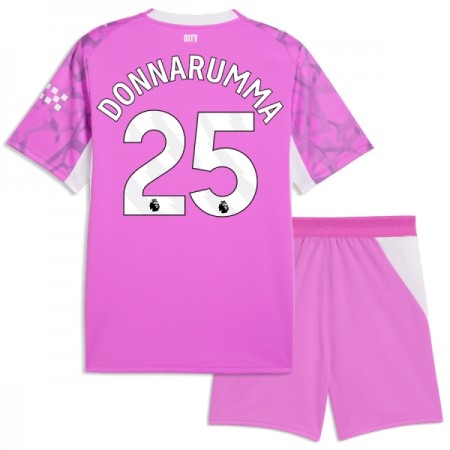 Maglia Manchester City Donnarumma 25 Portiere Bambino Trasferta Divisa 2026-27 Rosa