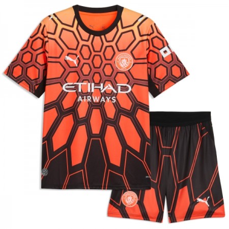 Maglia Manchester City Portiere Bambino Terza Divisa 2026-27 Arancia