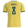 Maglia Brasile Bruno Guimaraes 8 Prima Divisa Mondiali 2026