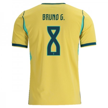 Maglia Brasile Bruno Guimaraes 8 Prima Divisa Mondiali 2026