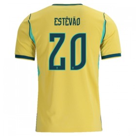 Maglia Brasile Estevao 20 Prima Divisa Mondiali 2026