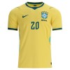Maglia Brasile Estevao 20 Prima Divisa Mondiali 2026