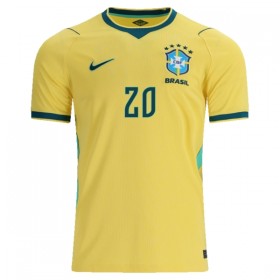 Maglia Brasile Estevao 20 Prima Divisa Mondiali 2026