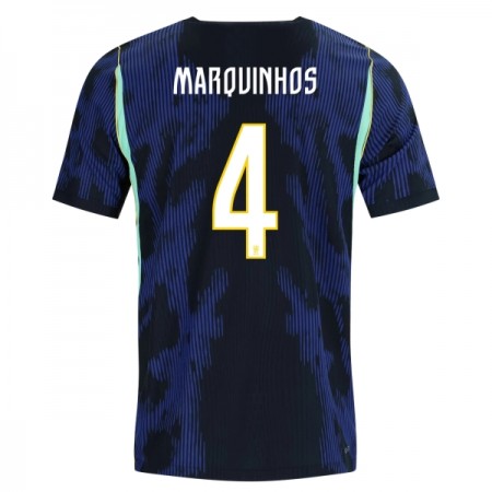 Maglia Brasile Marquinhos 4 Trasferta Divisa Mondiali 2026