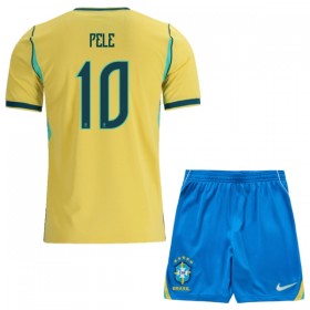 Maglia Brasile Pele 10 Bambino Prima Divisa Mondiali 2026