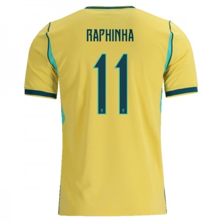 Maglia Brasile Raphinha 11 Prima Divisa Mondiali 2026