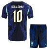 Maglia Brasile Ronaldinho 10 Bambino Trasferta Divisa Mondiali 2026