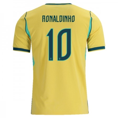 Maglia Brasile Ronaldinho 10 Prima Divisa Mondiali 2026
