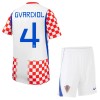 Maglia Croazia Gvardiol 4 Bambino Prima Divisa Mondiali 2026
