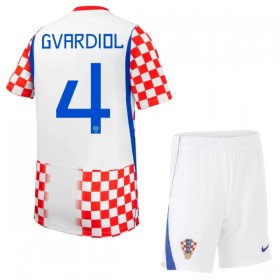 Maglia Croazia Gvardiol 4 Bambino Prima Divisa Mondiali 2026
