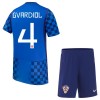 Maglia Croazia Gvardiol 4 Bambino Trasferta Divisa Mondiali 2026