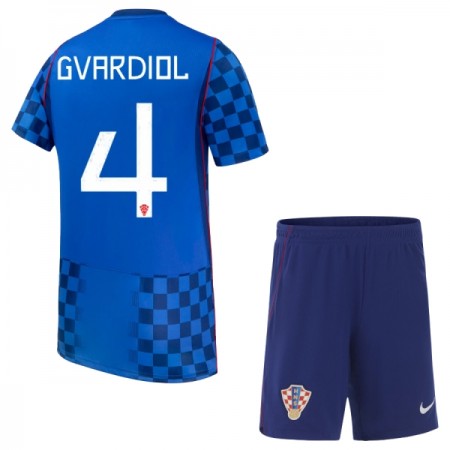 Maglia Croazia Gvardiol 4 Bambino Trasferta Divisa Mondiali 2026