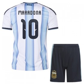 Maglia Argentina Maradona 10 Bambino Prima Divisa Mondiali 2026