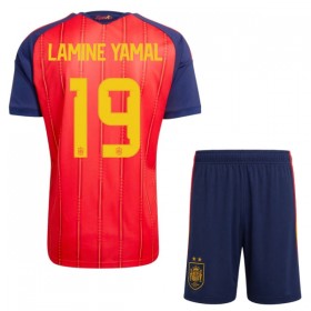 Maglia Spagna 2 Stars Lamine Yamal 19 Bambino Prima Divisa Mondiali 2026