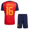 Maglia Spagna 2 Stars Rodrigo 16 Bambino Prima Divisa Mondiali 2026 Maglia Spagna 2 Stars Rodrigo 16 Bambino Prima Divisa Mondiali 2026