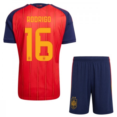 Maglia Spagna 2 Stars Rodrigo 16 Bambino Prima Divisa Mondiali 2026 Maglia Spagna 2 Stars Rodrigo 16 Bambino Prima Divisa Mondiali 2026