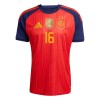 Maglia Spagna 2 Stars Rodrigo 16 Bambino Prima Divisa Mondiali 2026
