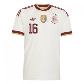 Maglia Spagna 2 Stars Rodrigo 16 Bambino Trasferta Divisa Mondiali 2026