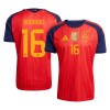 Maglia Spagna 2 Stars Rodrigo 16 Prima Divisa Mondiali 2026 Maglia Spagna 2 Stars Rodrigo 16 Prima Divisa Mondiali 2026