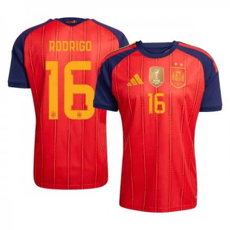 Maglia Spagna 2 Stars Rodrigo 16 Prima Divisa Mondiali 2026 Maglia Spagna 2 Stars Rodrigo 16 Prima Divisa Mondiali 2026