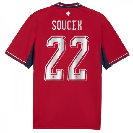 Maglia Repubblica Ceca Soucek 22 Prima Divisa Mondiali 2026 Maglia Repubblica Ceca Soucek 22 Prima Divisa Mondiali 2026